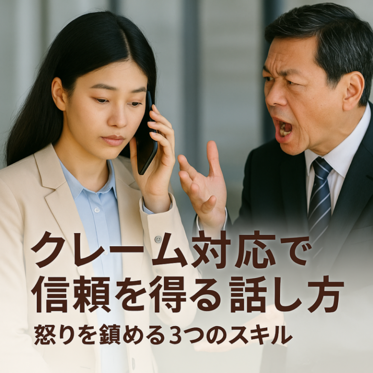 「クレーム対応で信頼を得る話し方：怒りを鎮める3つのスキル」（1分間 話し方教室東京） | 日本コミュニケーション学院(東京)